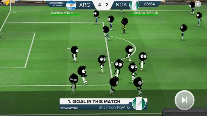 Stickman Soccer 2018 android App screenshot 3