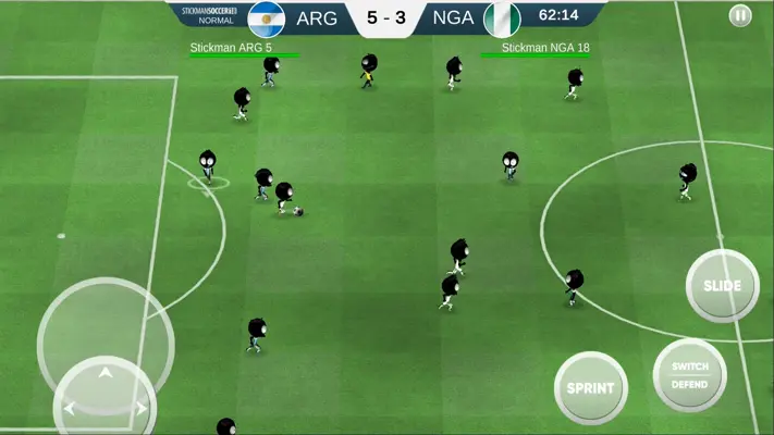 Stickman Soccer 2018 android App screenshot 4